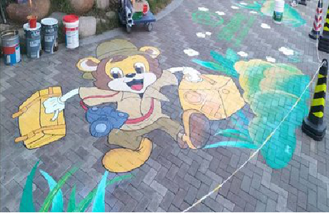  卫辉夏季画地面彩绘会遇到的问题