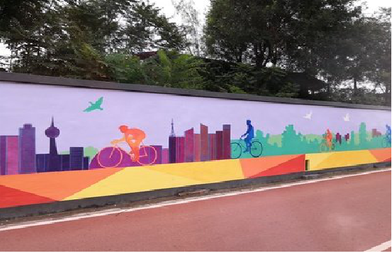  卫辉墙体彩绘-围墙