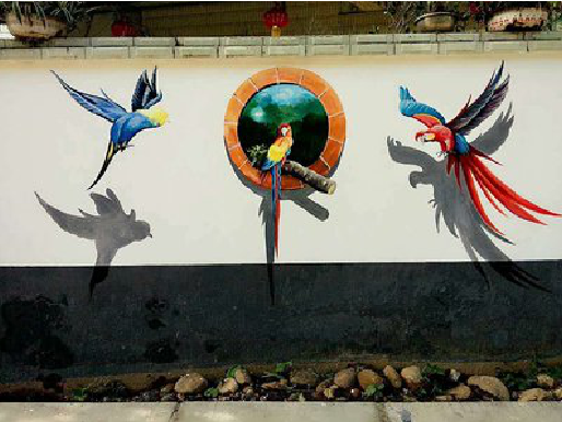  卫辉视觉错位-3D墙绘设计