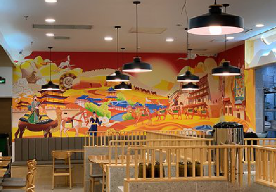  卫辉商业空间彩绘介绍。