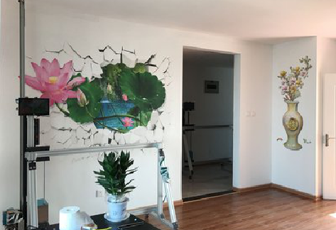  卫辉墙体彩绘相比墙纸的优势。